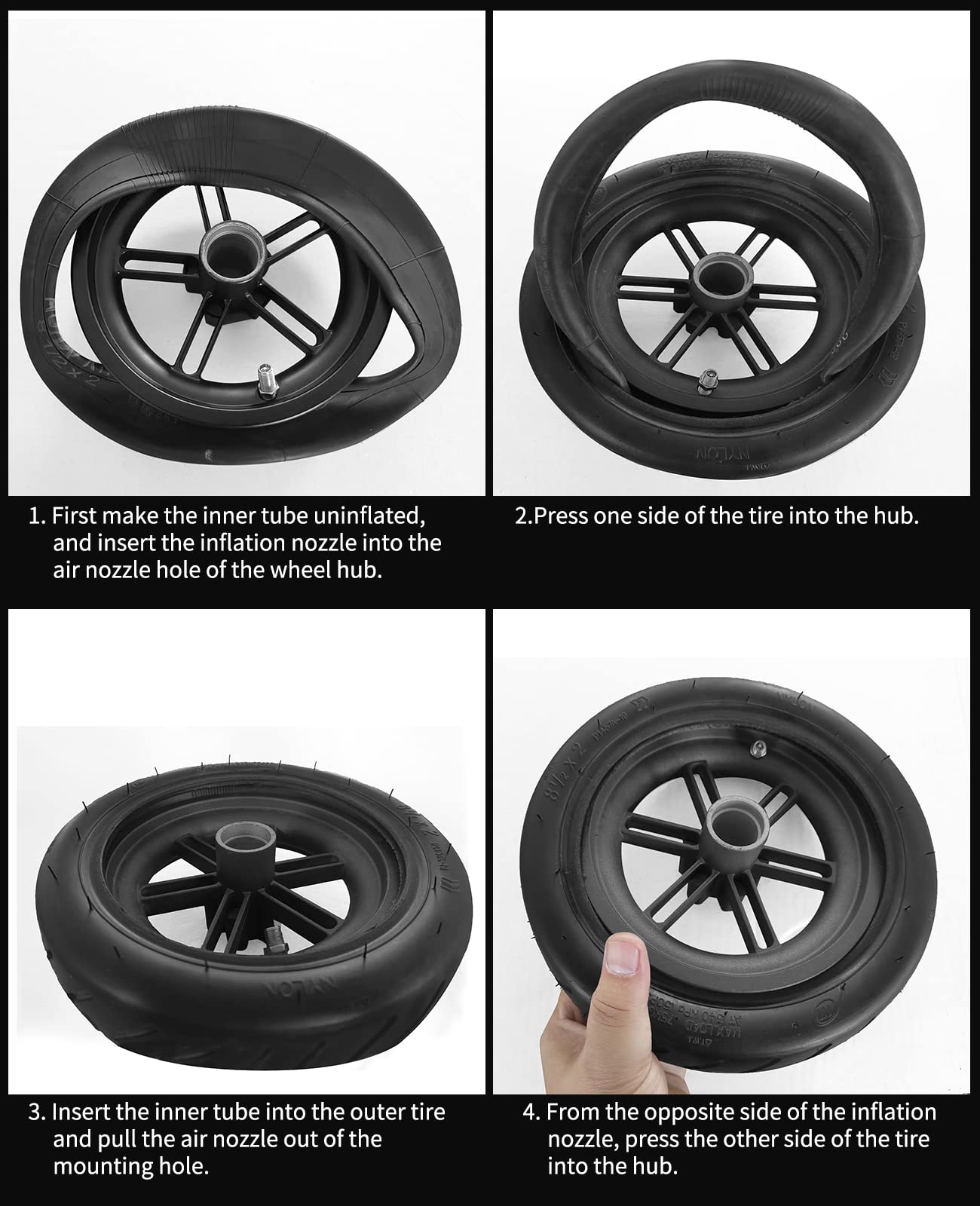 Walshen anti-slip tread detail for more secure scooter rides
