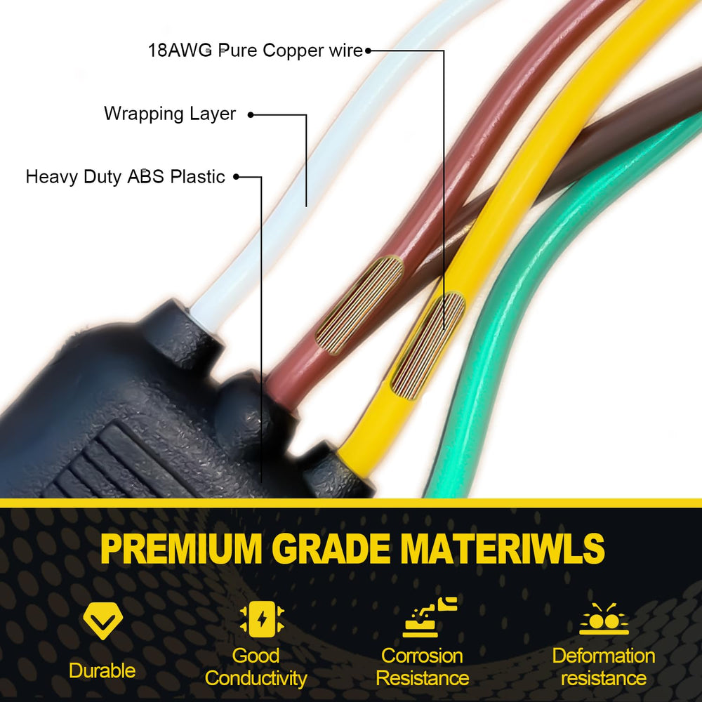 WALSIO cable beside ruler for scale to confirm accurate 26ft length