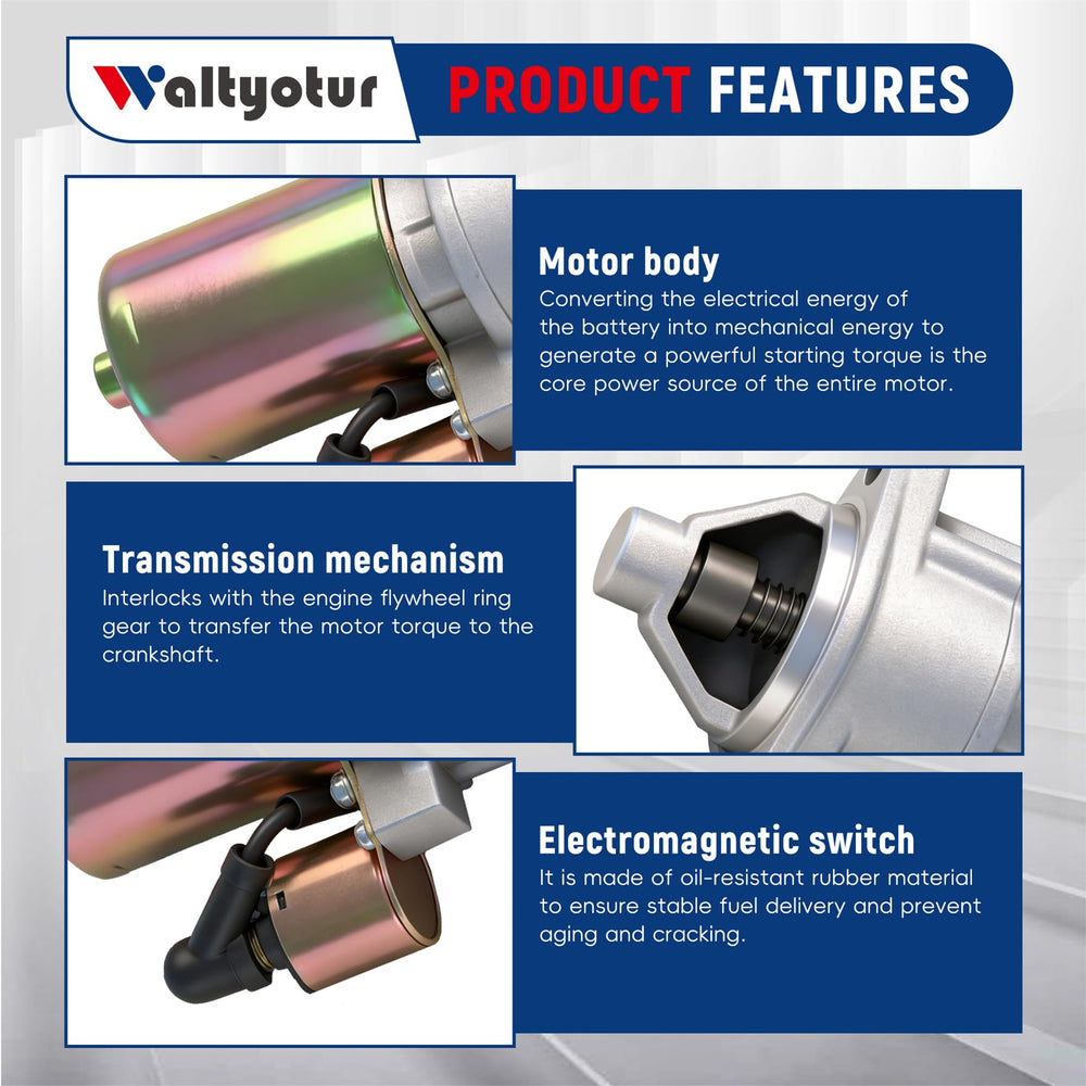waltyotur starter pinion gear closeup highlights durable teeth for engagement