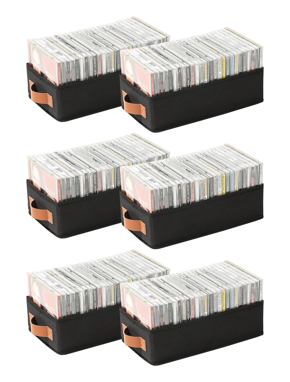 Wanapure front view showing six black storage boxes and neat compact profile