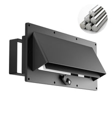 WanDwel aluminum vent cover front plate showing clean fit and protection