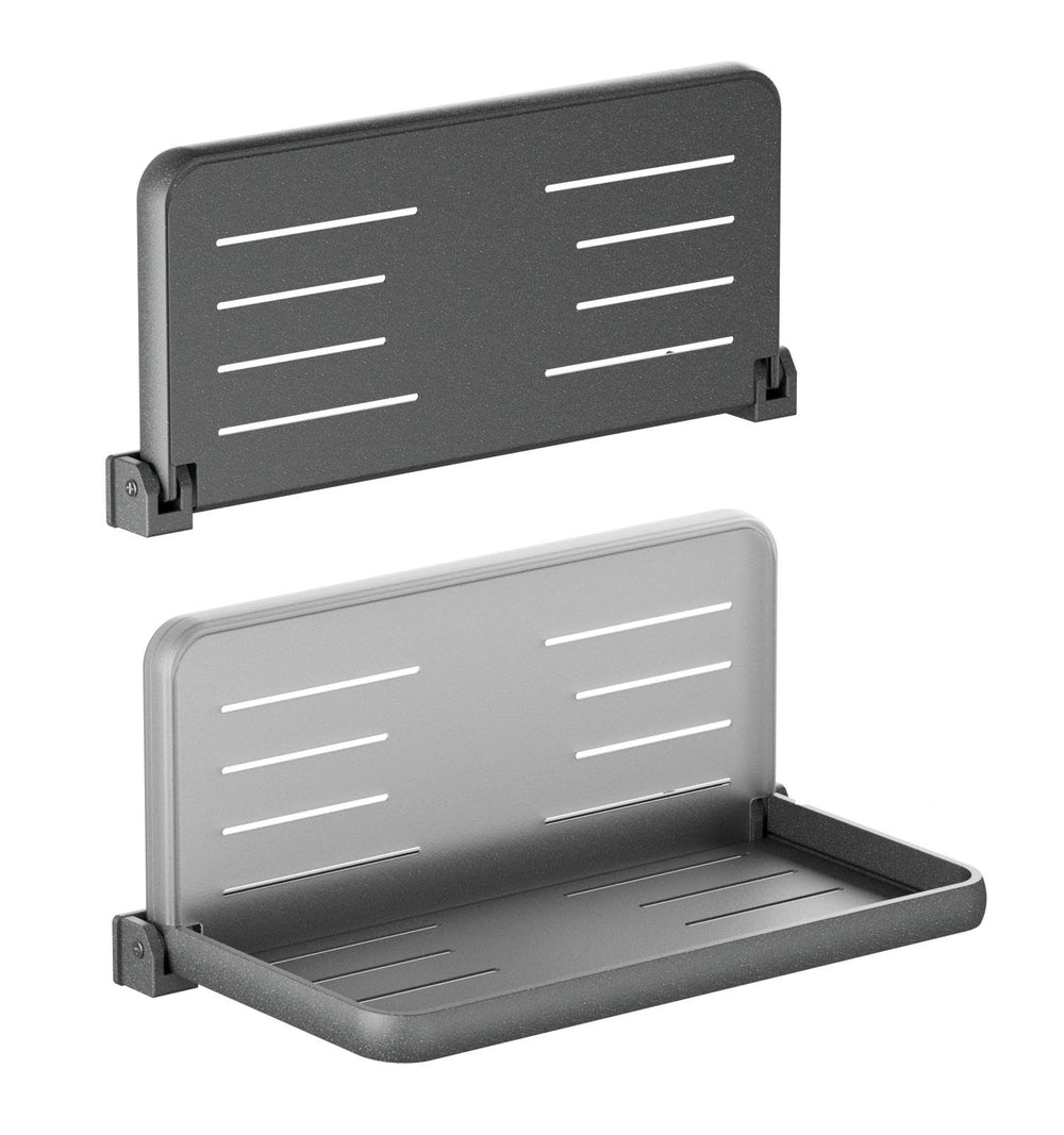 WanDwel front view of mounted shelf showing sleek wall-mounted advantage