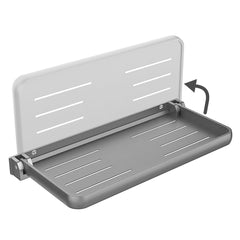 WanDwel front view wall-mounted shelf shows compact storage benefit