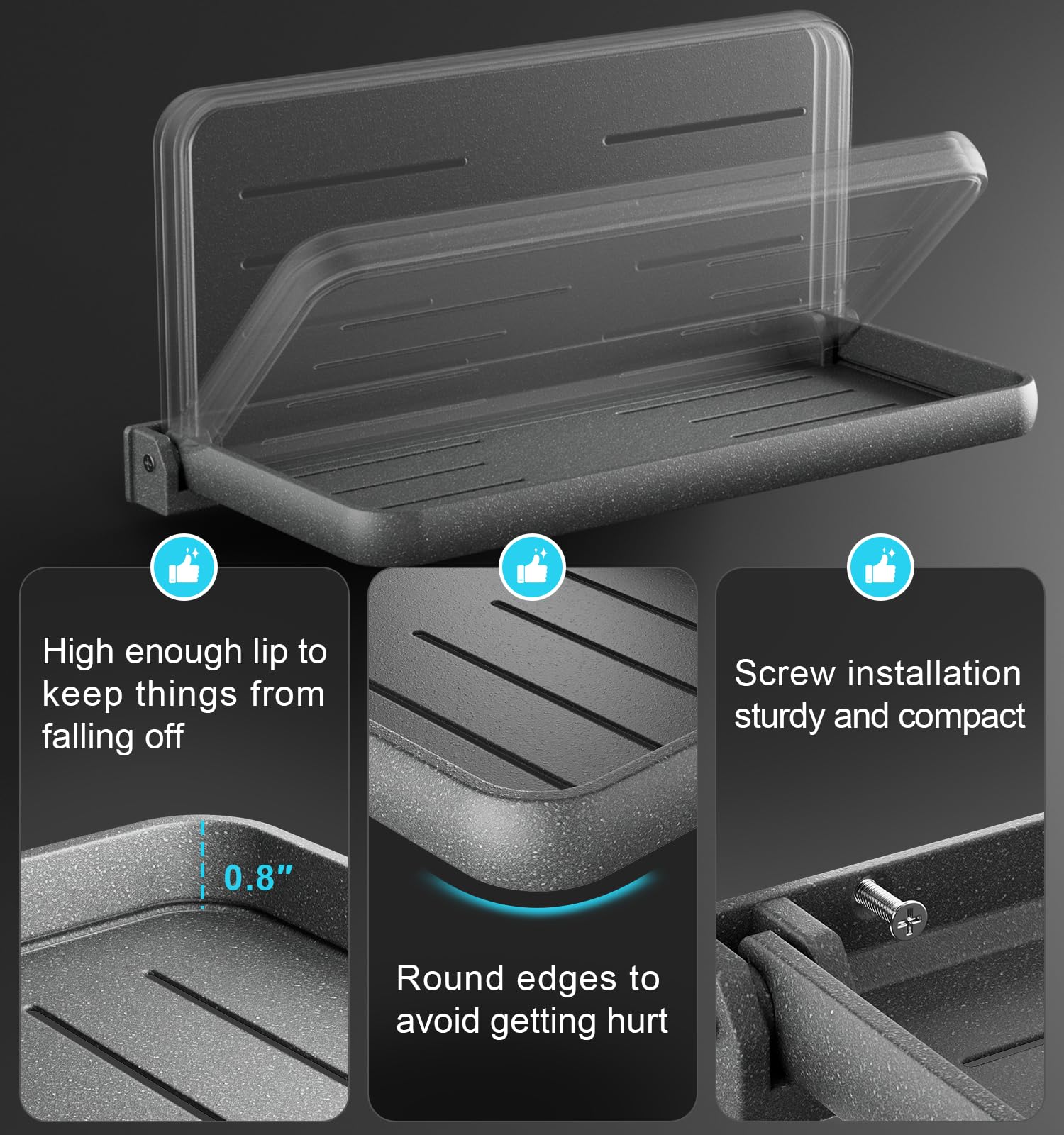 WanDwel installed beside a loft bed offering bedside storage solution