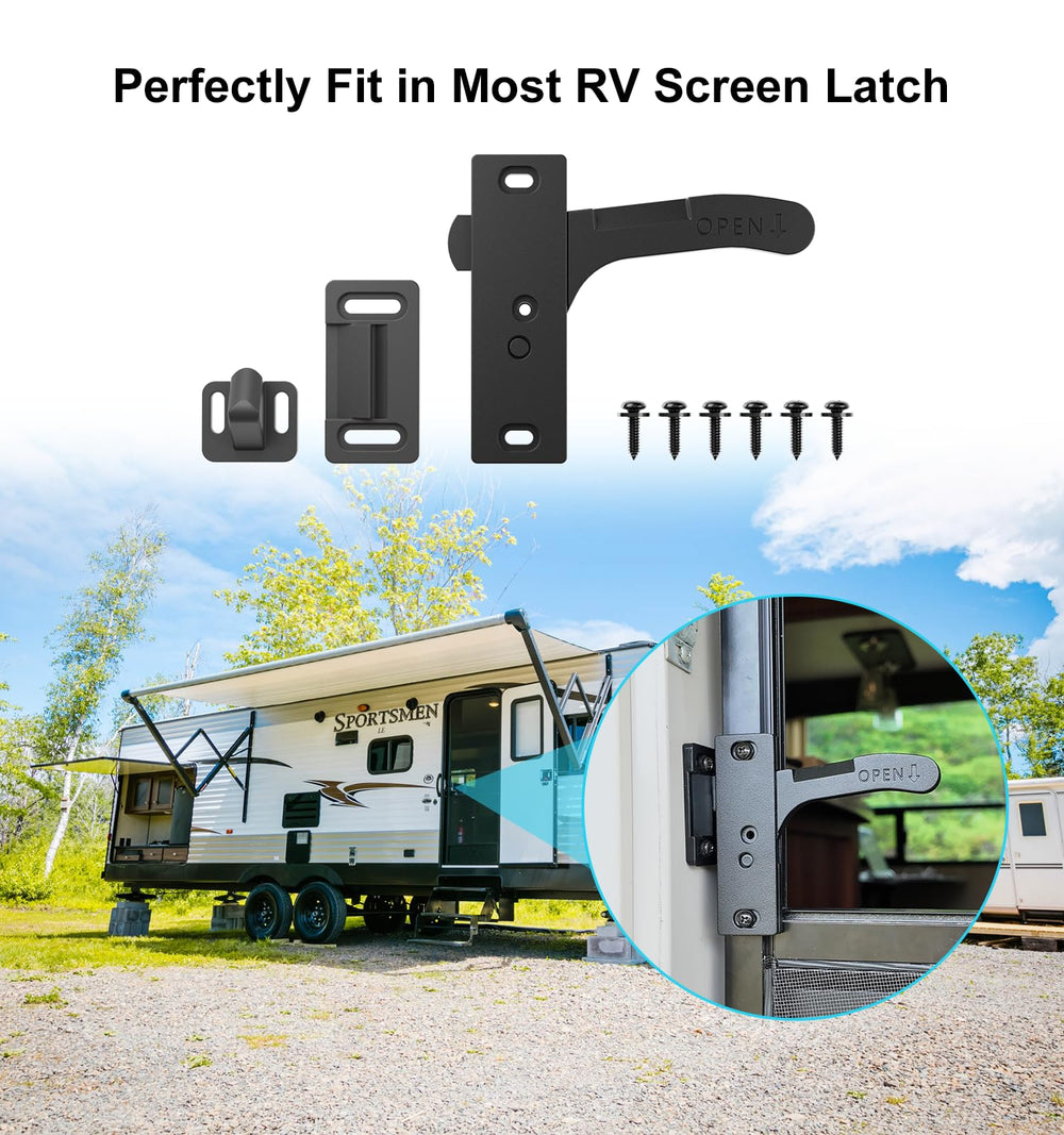 WanDwel latch on camper entry showcasing upgraded appearance and reliable function