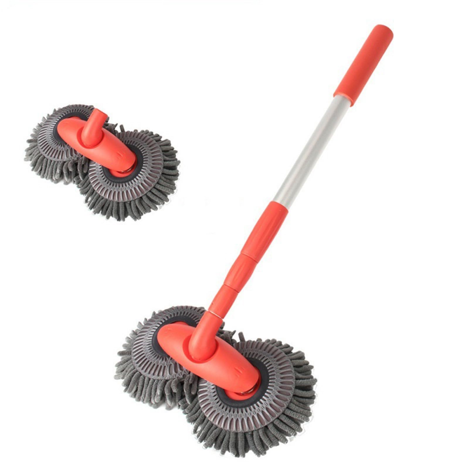 Wang Damai front view of brush set showing handle and dual heads, benefits faster washes