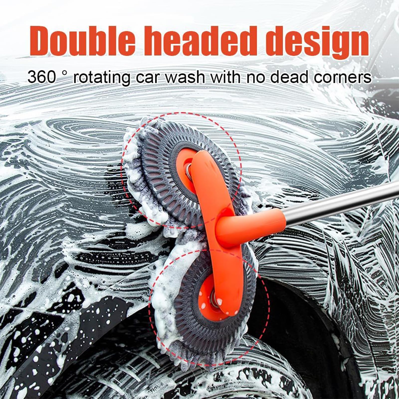 Wang Damai extended long handle showing telescopic reach, benefits high-reach access