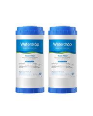 Waterdrop front view of CWE filter housing showing compact, space-saving design