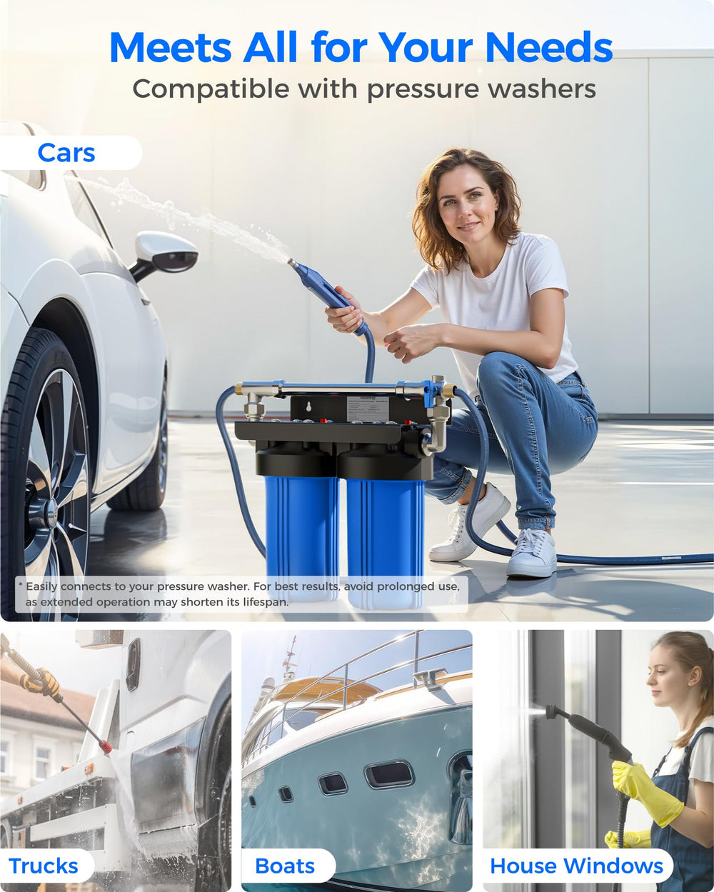 Waterdrop lifestyle scene with detailer using system for professional results