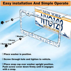 Wauhetsmvy thin border profile prevents plate coverage and damage