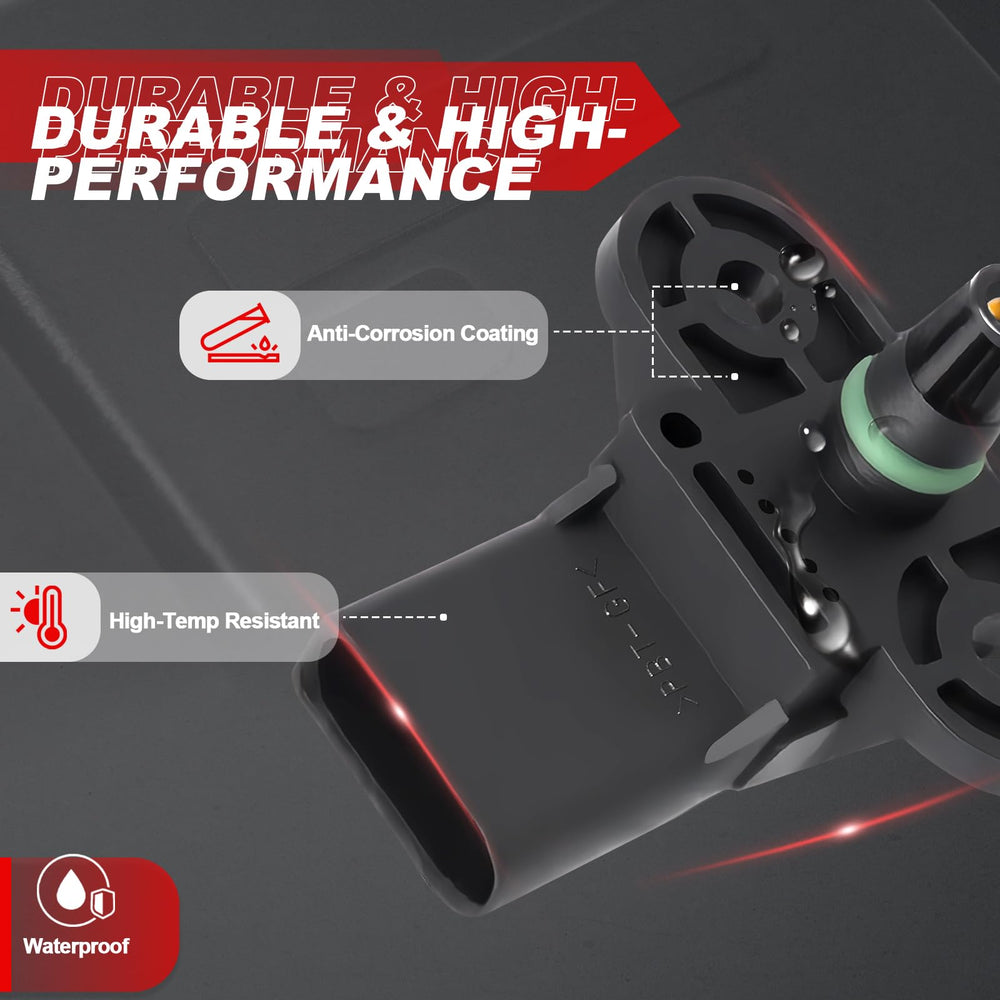 Wbsteanaten MAP sensor side profile illustrating compact, heat-resistant design