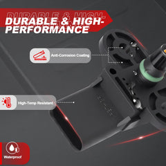 Wbsteanaten MAP sensor side profile illustrating compact, heat-resistant design