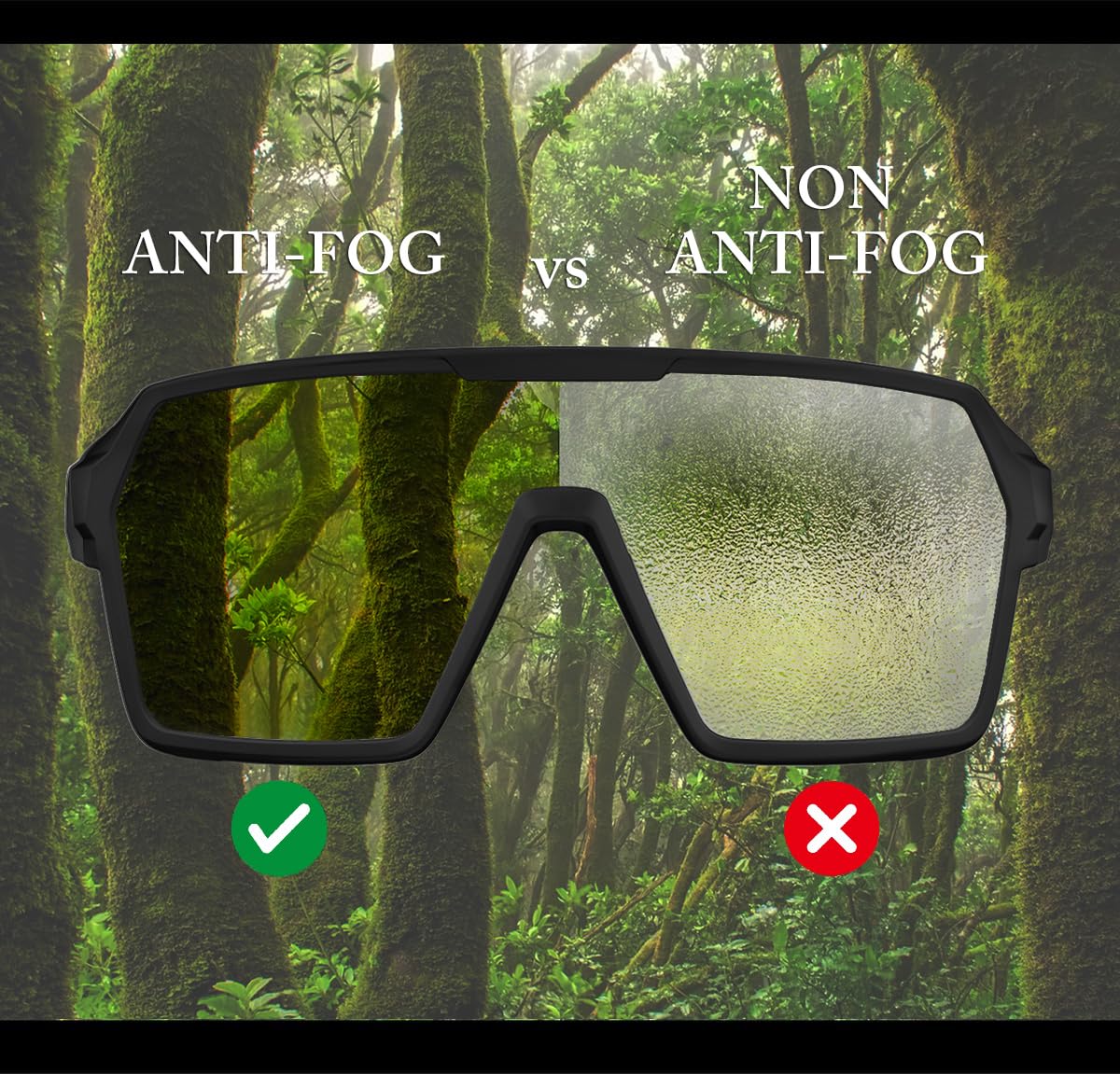 WDP100 clear lens reflecting light to show distortion-free clarity