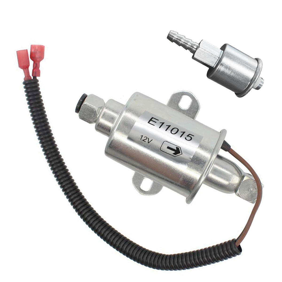 WDPART E11015 front view showing pump and ready-to-install design for reliable fuel flow