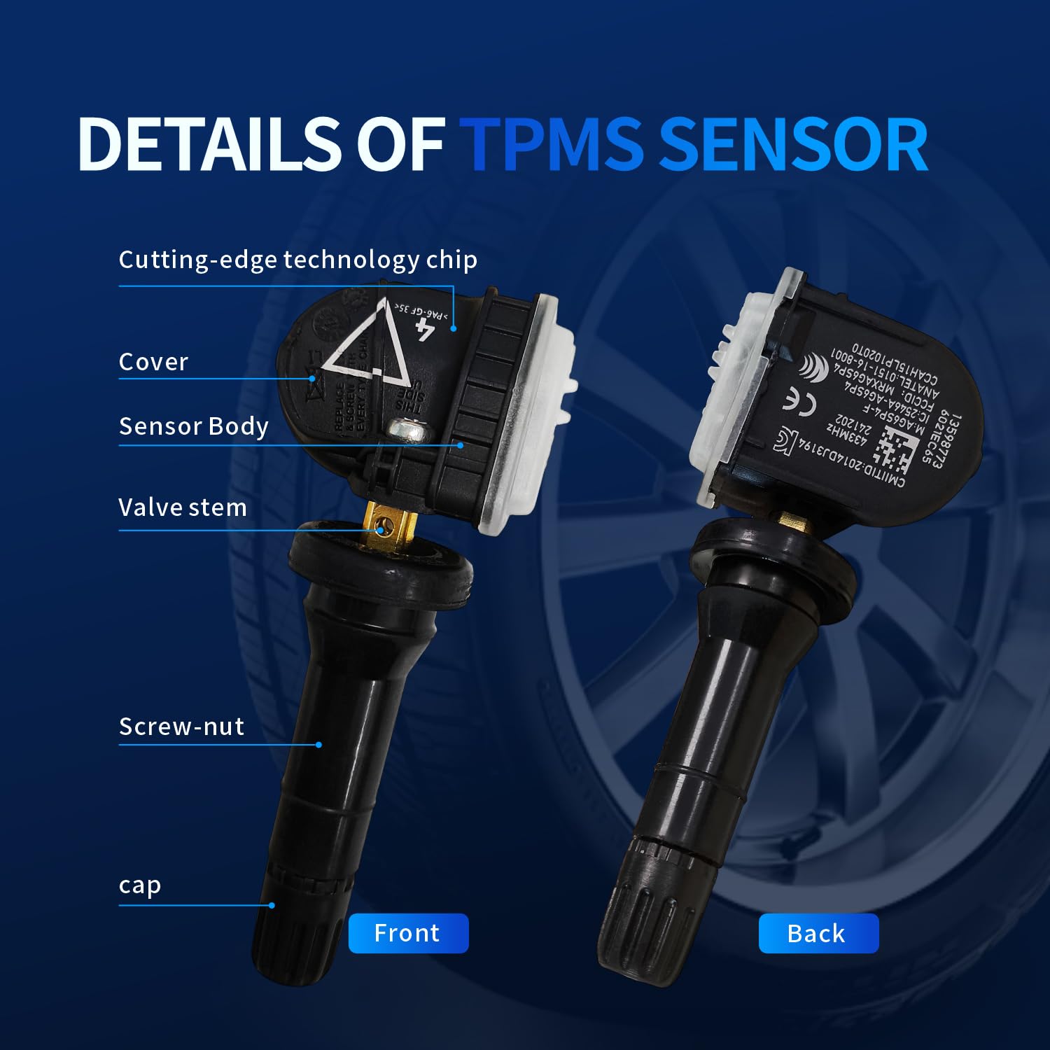 WEAREN sensor mounted on wheel illustrating ready-to-use installation benefit