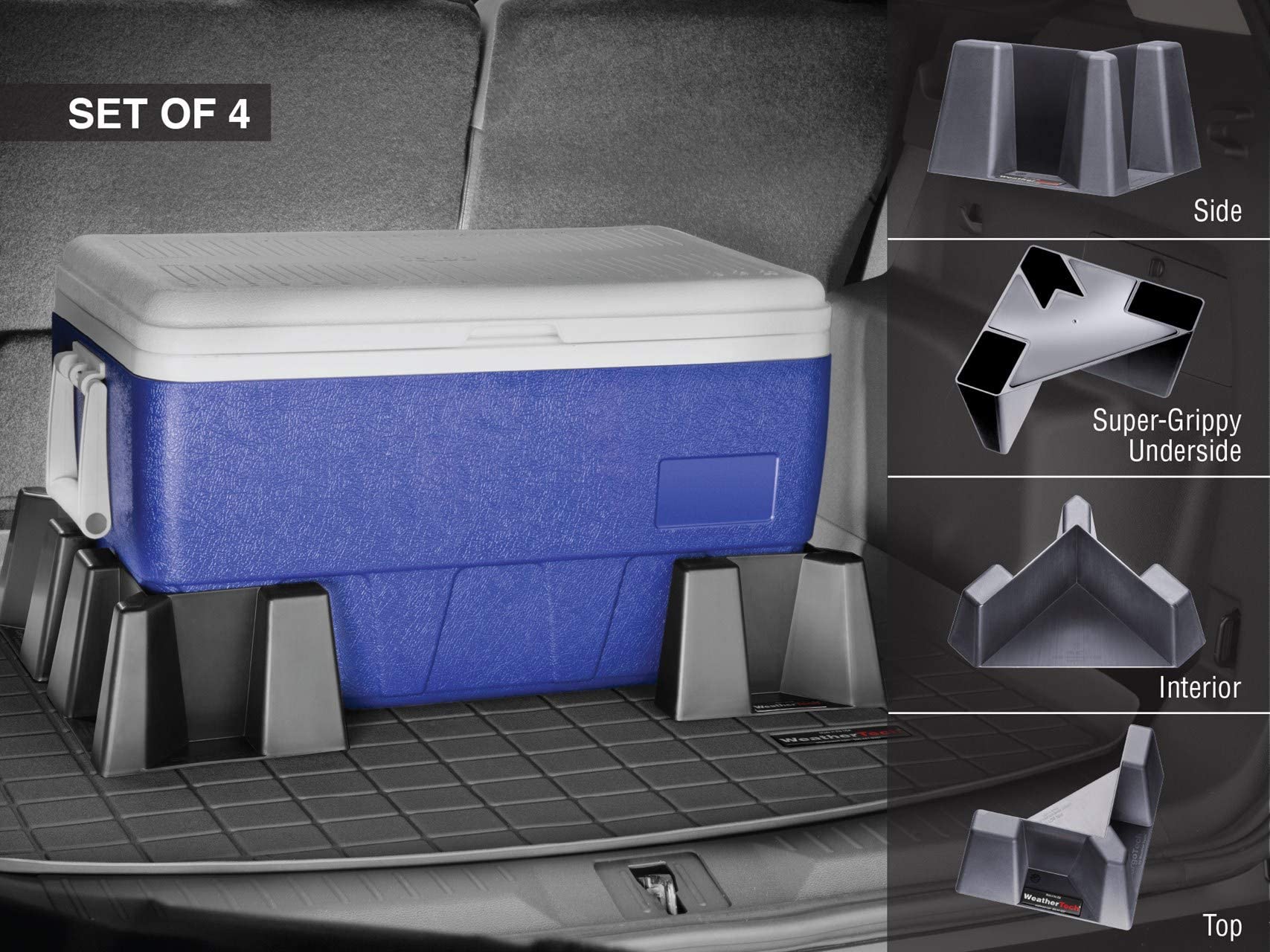 WeatherTech CargoTech textured anti-skid surface close detail for improved cargo grip