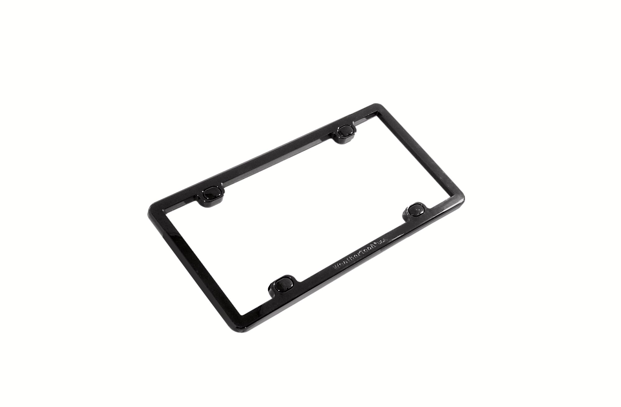 WeatherTech close-up of stepped lip detail for snug plate hold