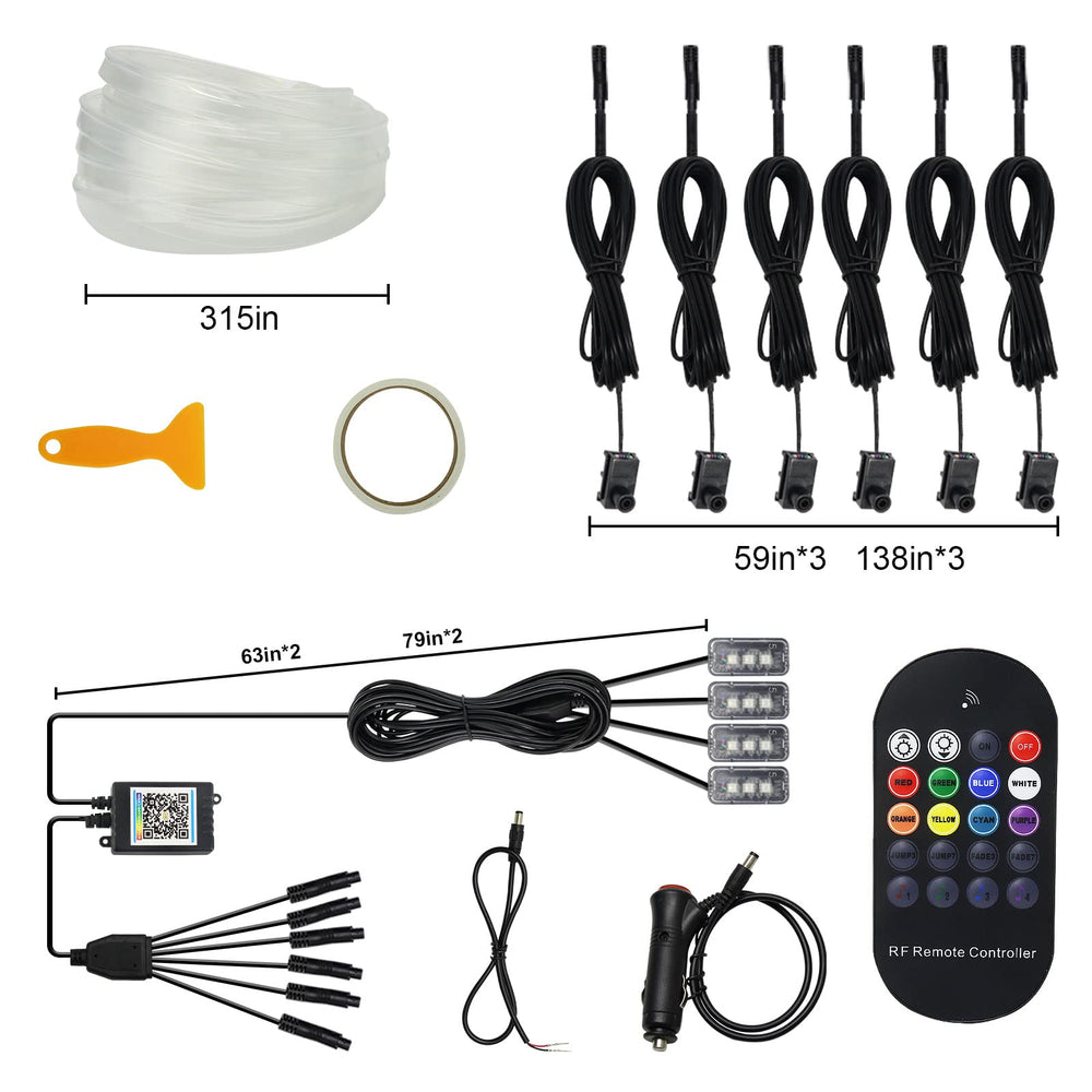 WEBUPAR laid-out components showing cables and compact kit size