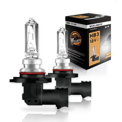 WEELMOTO 9005 front packaging showing two bulbs and benefit of easy replacement