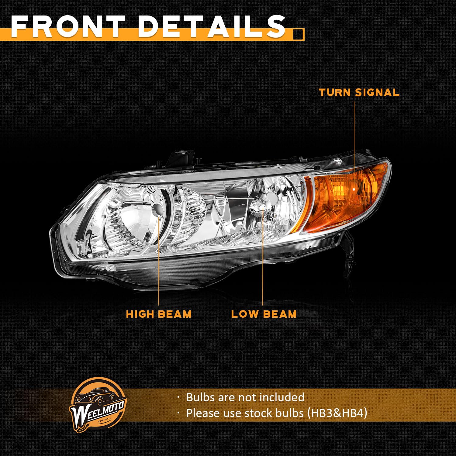 WEELMOTO night beam pattern demo displaying focused light distribution benefit