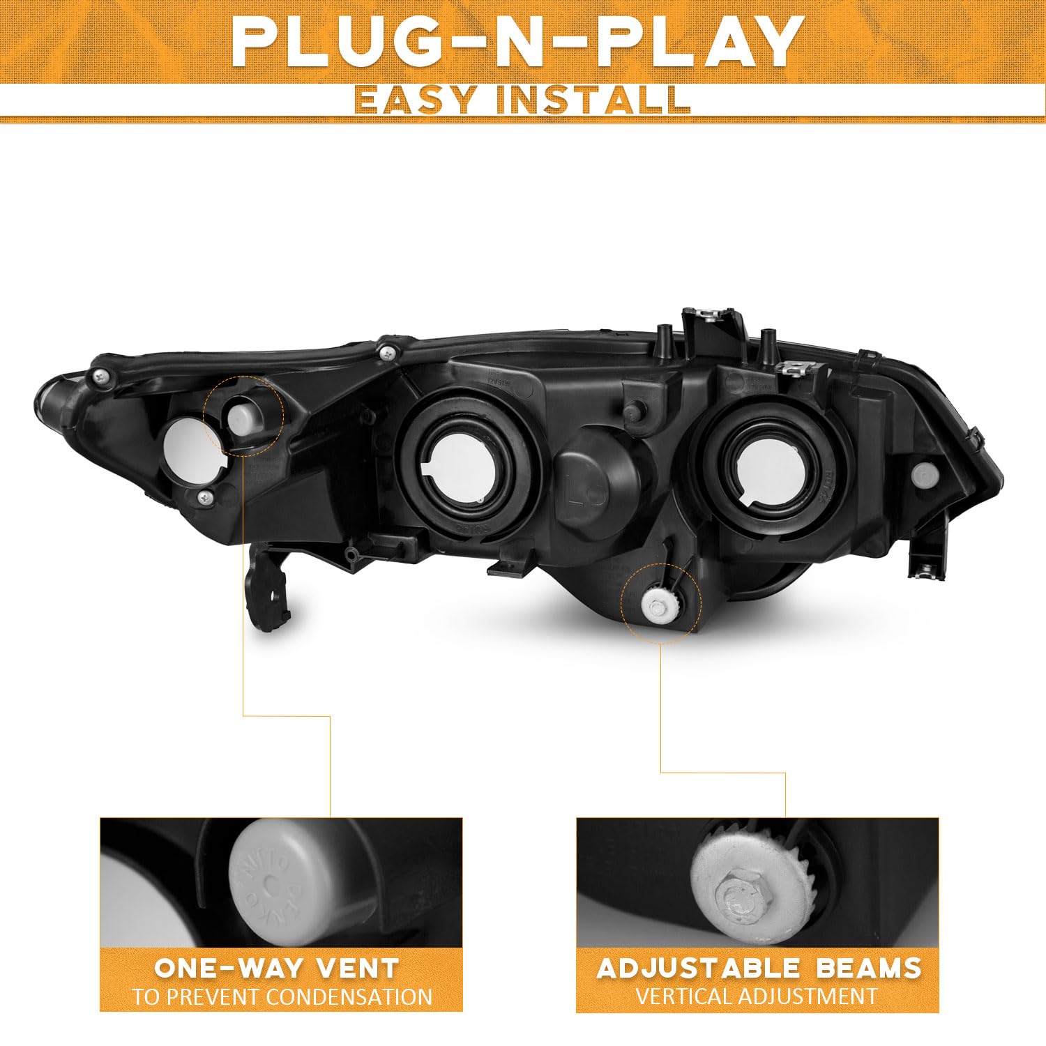 WEELMOTO wiring connector close-up highlighting plug-and-play installation benefit