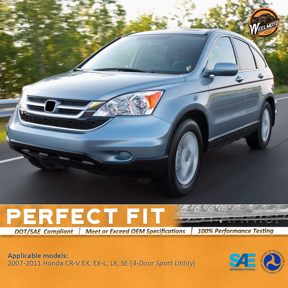 WEELMOTO left headlight close-up highlighting precise mounting and alignment