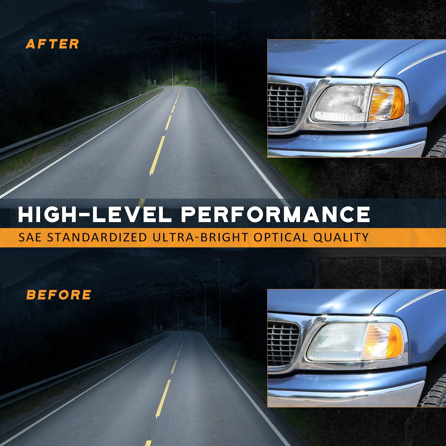 WEELMOTO headlight held in hand to display size and installation scale