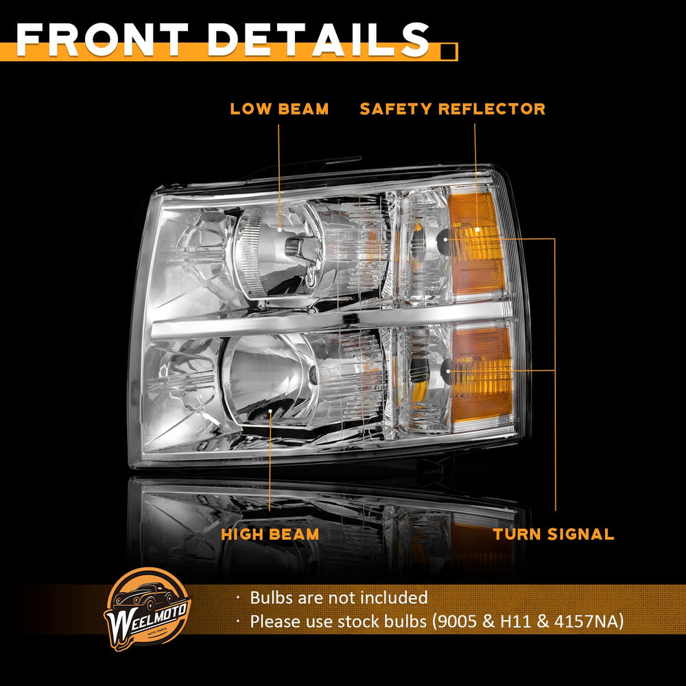 WEELMOTO headlight next to socket for scale showing correct sizing