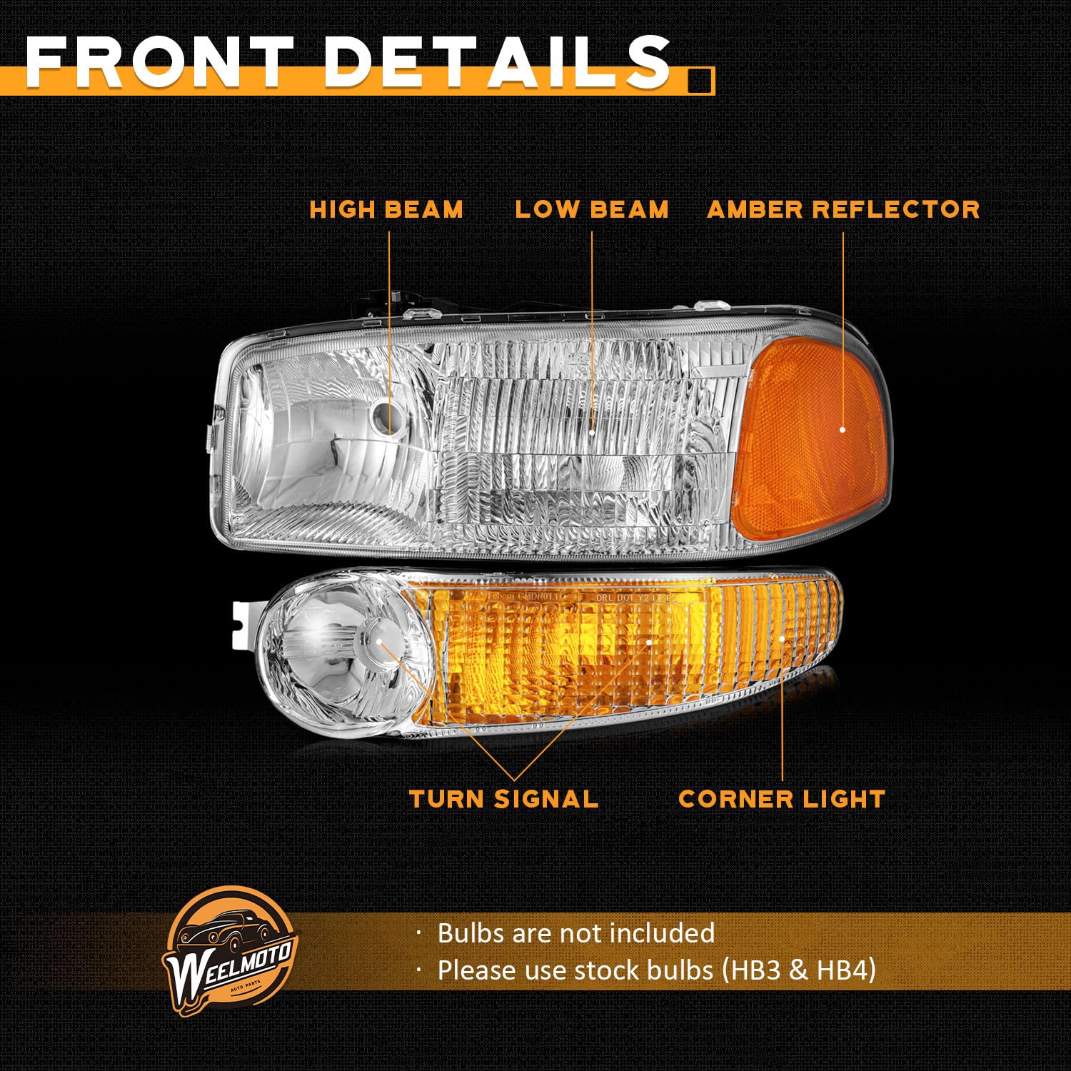WEELMOTO wiring harness connector detail showing plug-and-play compatibility benefit