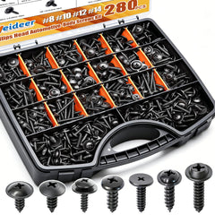 weideer front packaging open showing organized screw assortment and quick access