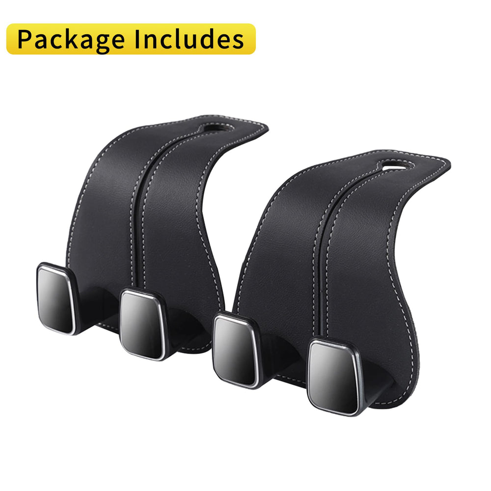 WEIHAO organized backseat with hooks in use, tidy interior benefit