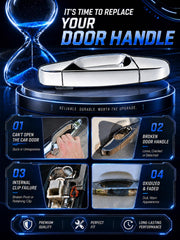 WEILEITE handle installed on Silverado door demonstrating direct-fit replacement