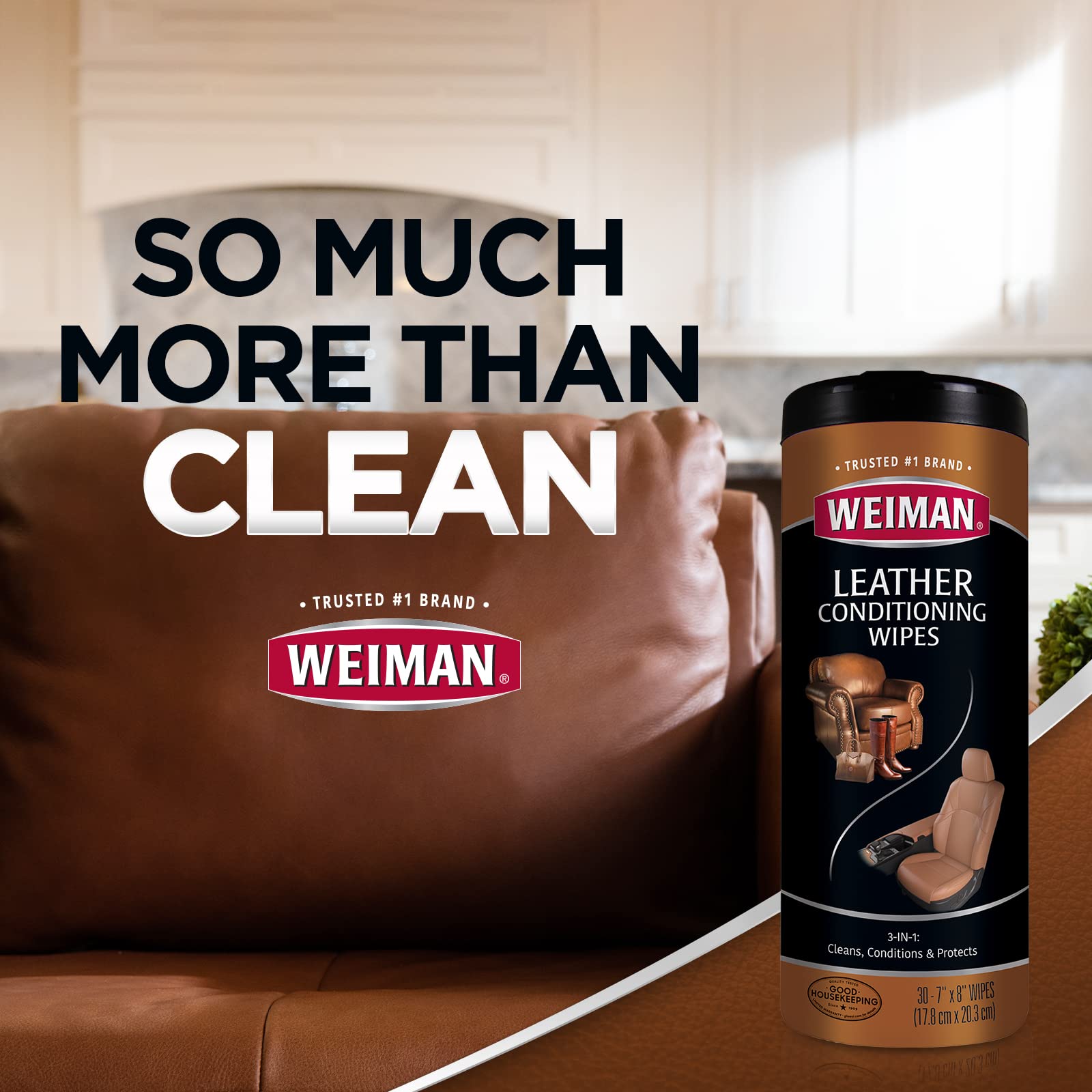 Weiman being applied with cloth demonstrating cleaning benefit