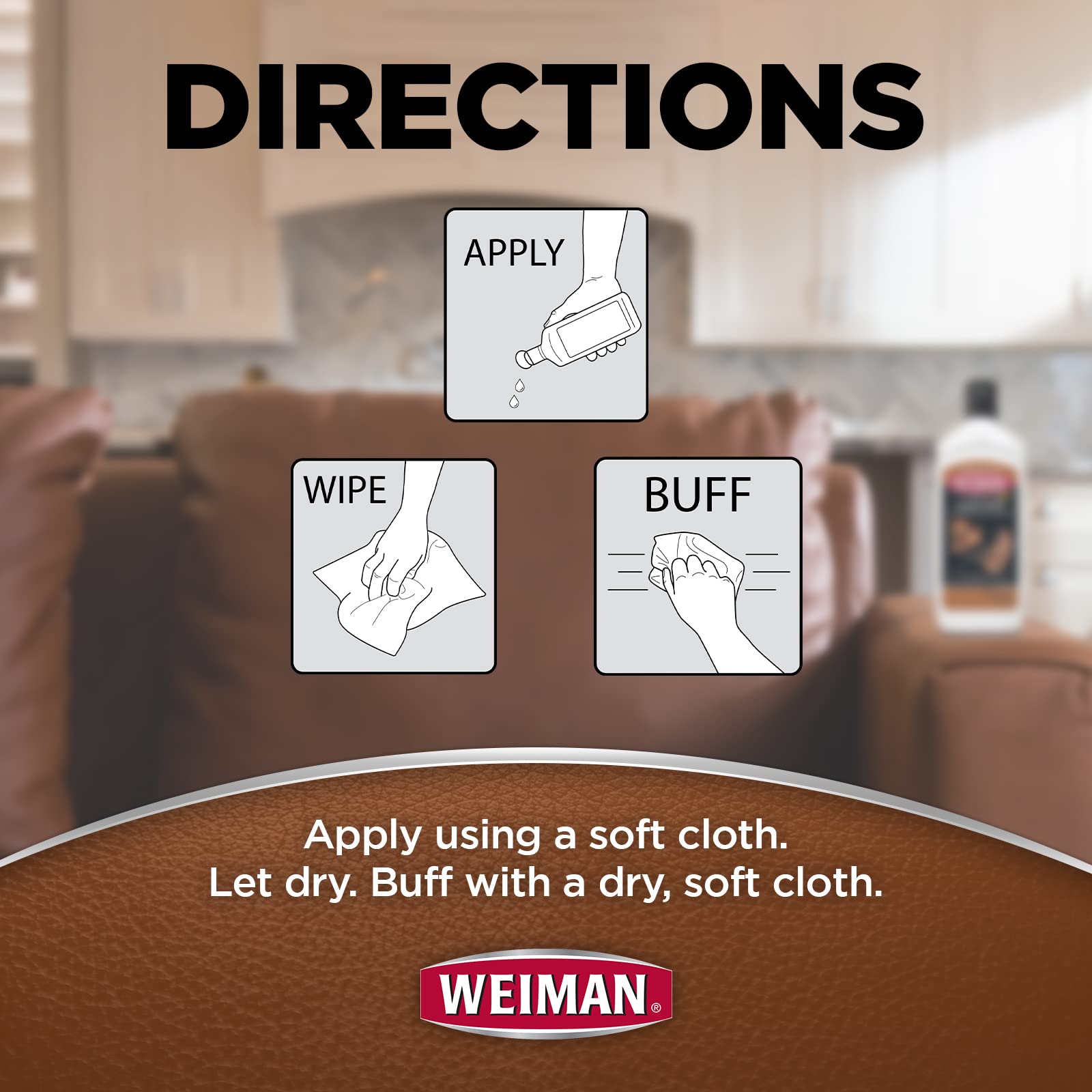 Weiman product next to measuring items showing compact size convenience