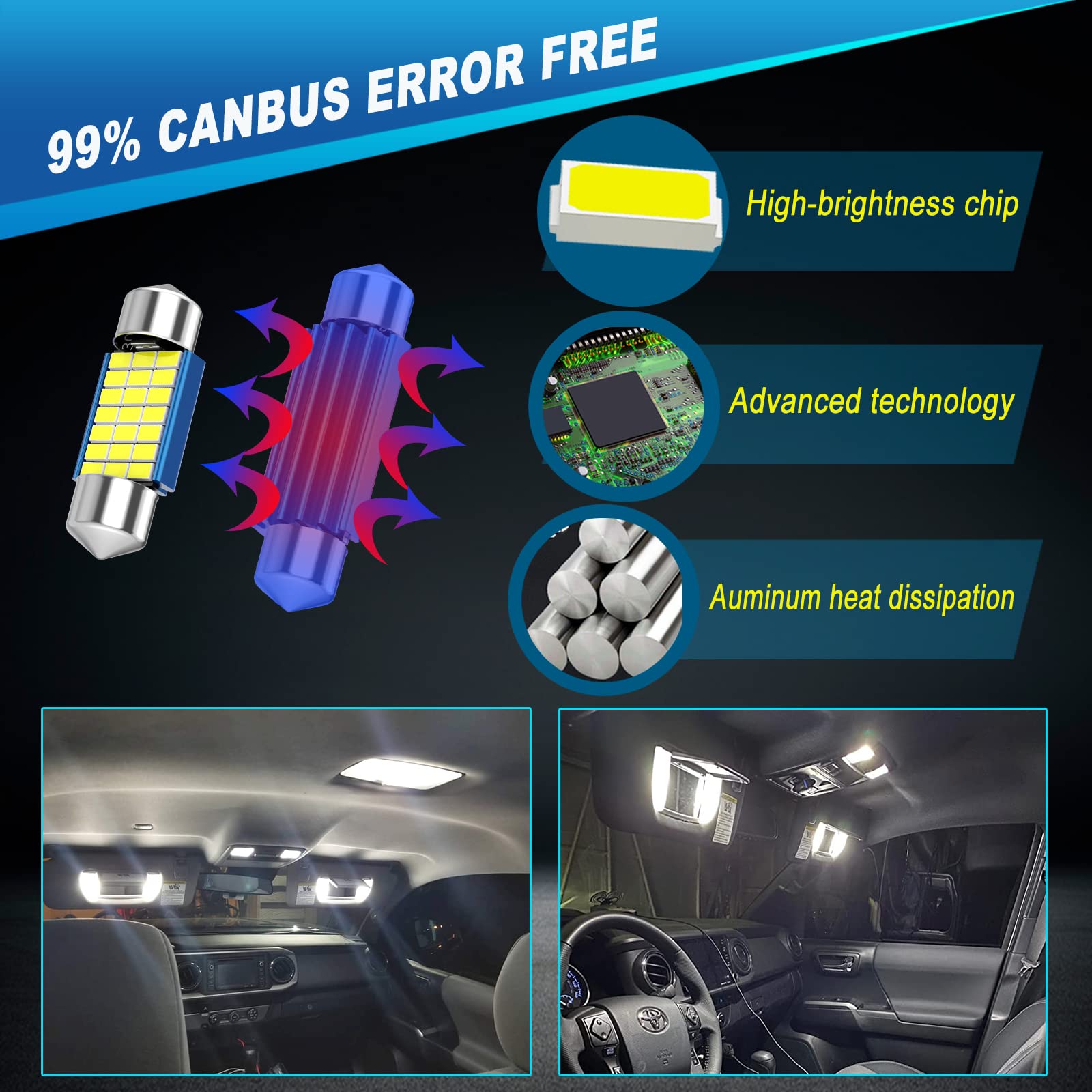 WEIMELTOY installed interior dome and map LEDs improving cabin light