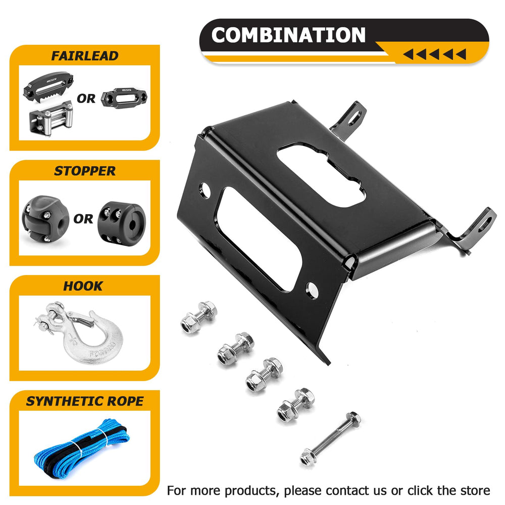 WeiSen detail of winch and fairlead bolt pattern showing compatibility and easier alignment
