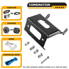 WeiSen detail of winch and fairlead bolt pattern showing compatibility and easier alignment