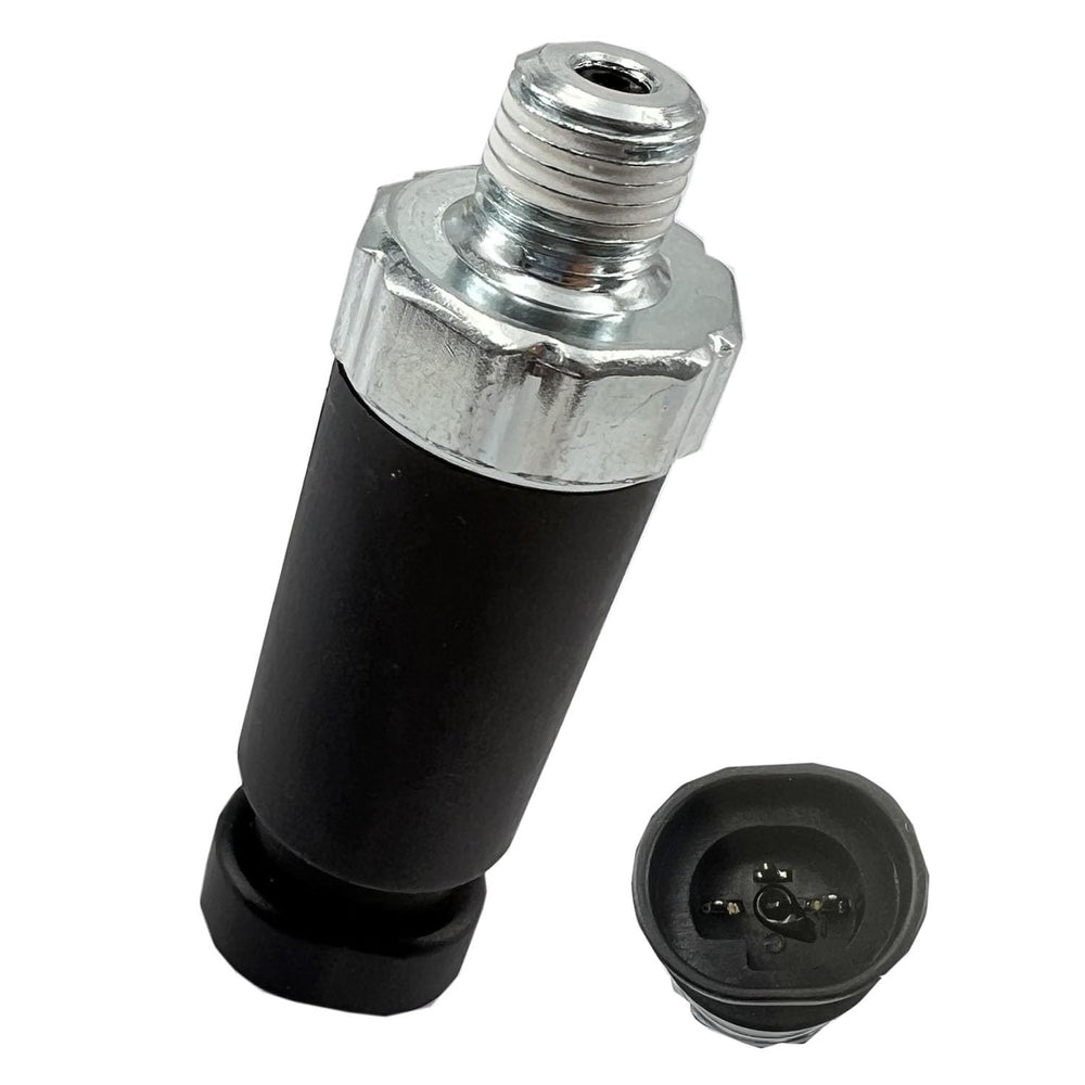 WEITARI oil pressure sensor front view showing compact design and direct-fit benefit