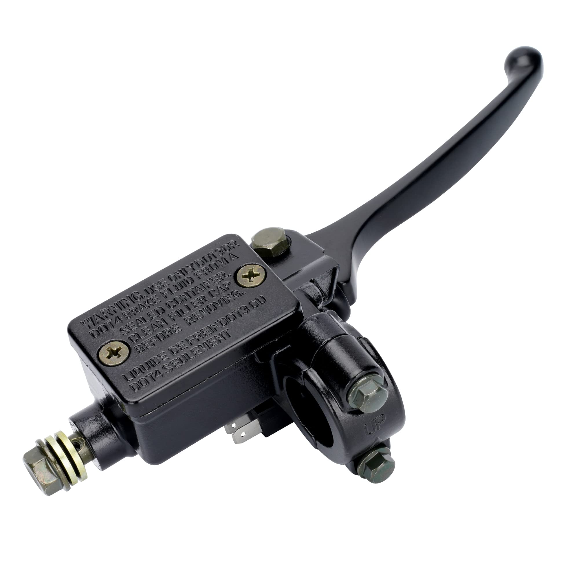 WEIYINGSI front assembly overview showing compact right-hand pump and lever, improves braking control