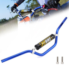WEIYINGSI front view of blue 7/8 inch handlebar showing full shape and control benefit