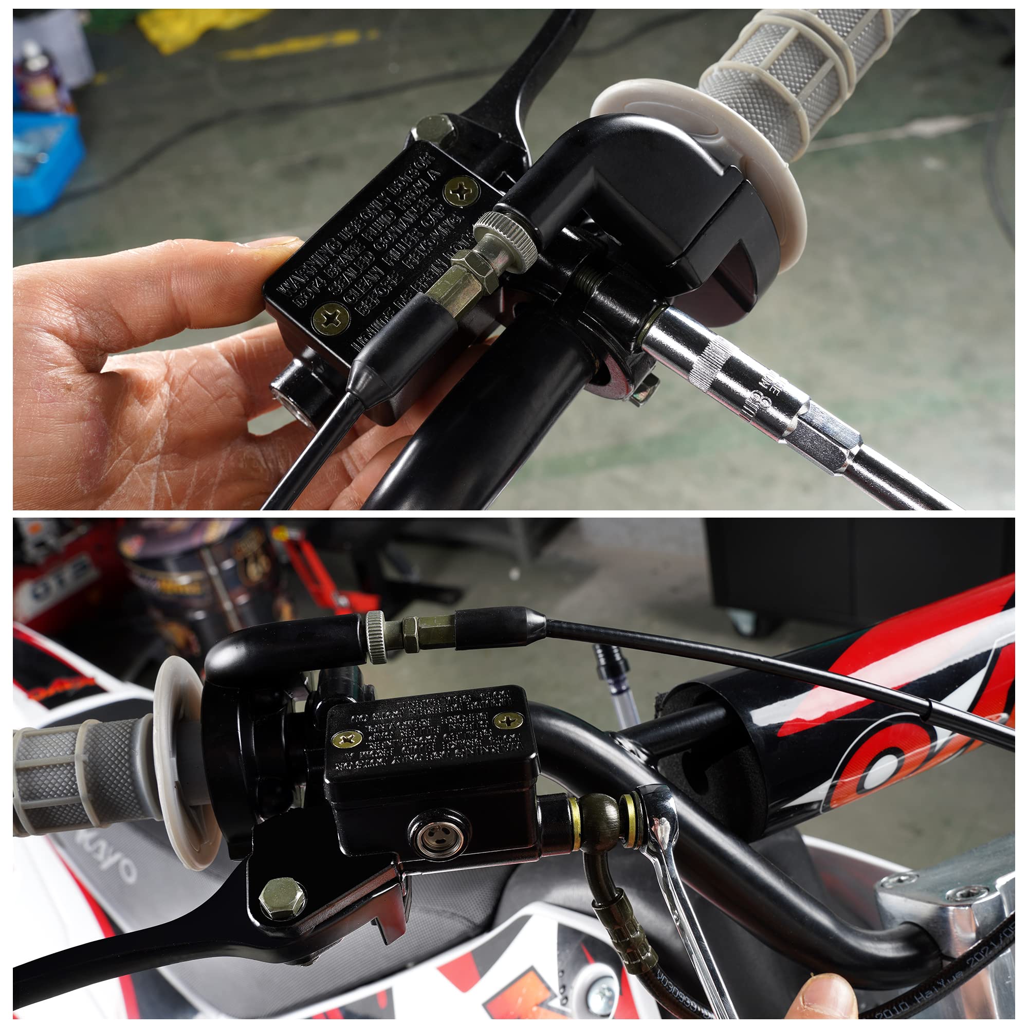 WEIYINGSI mounted on 7/8 inch handlebar demonstrating fit and ergonomic lever access