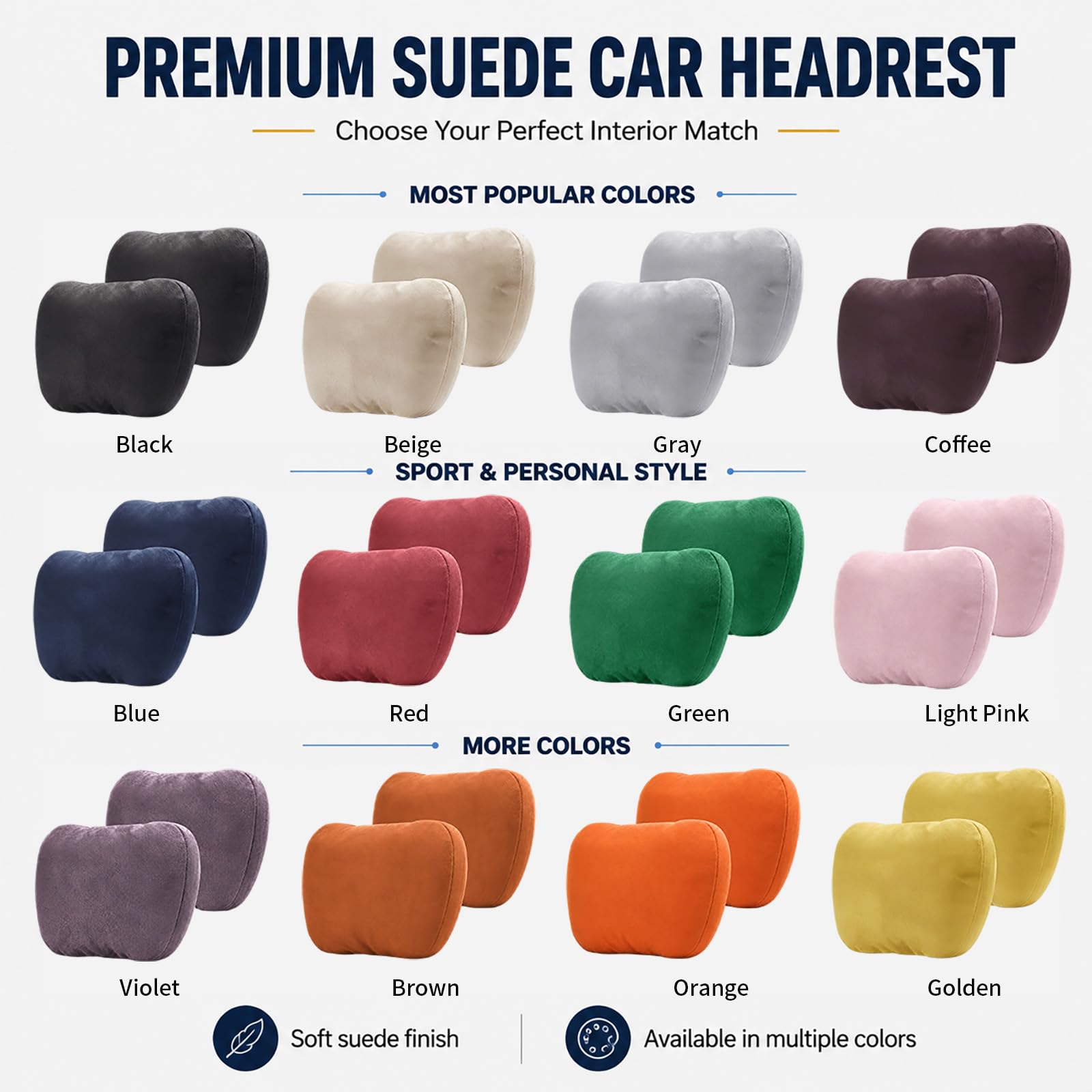 WELBRIT pillows on a road-trip interior demonstrating travel comfort benefit