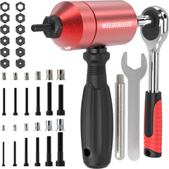 WelderElite front view of red packed kit showing organized contents and quick access benefit