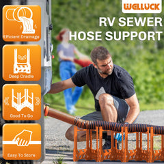WELLUCK folded with carry strap for compact transport and easy storage convenience