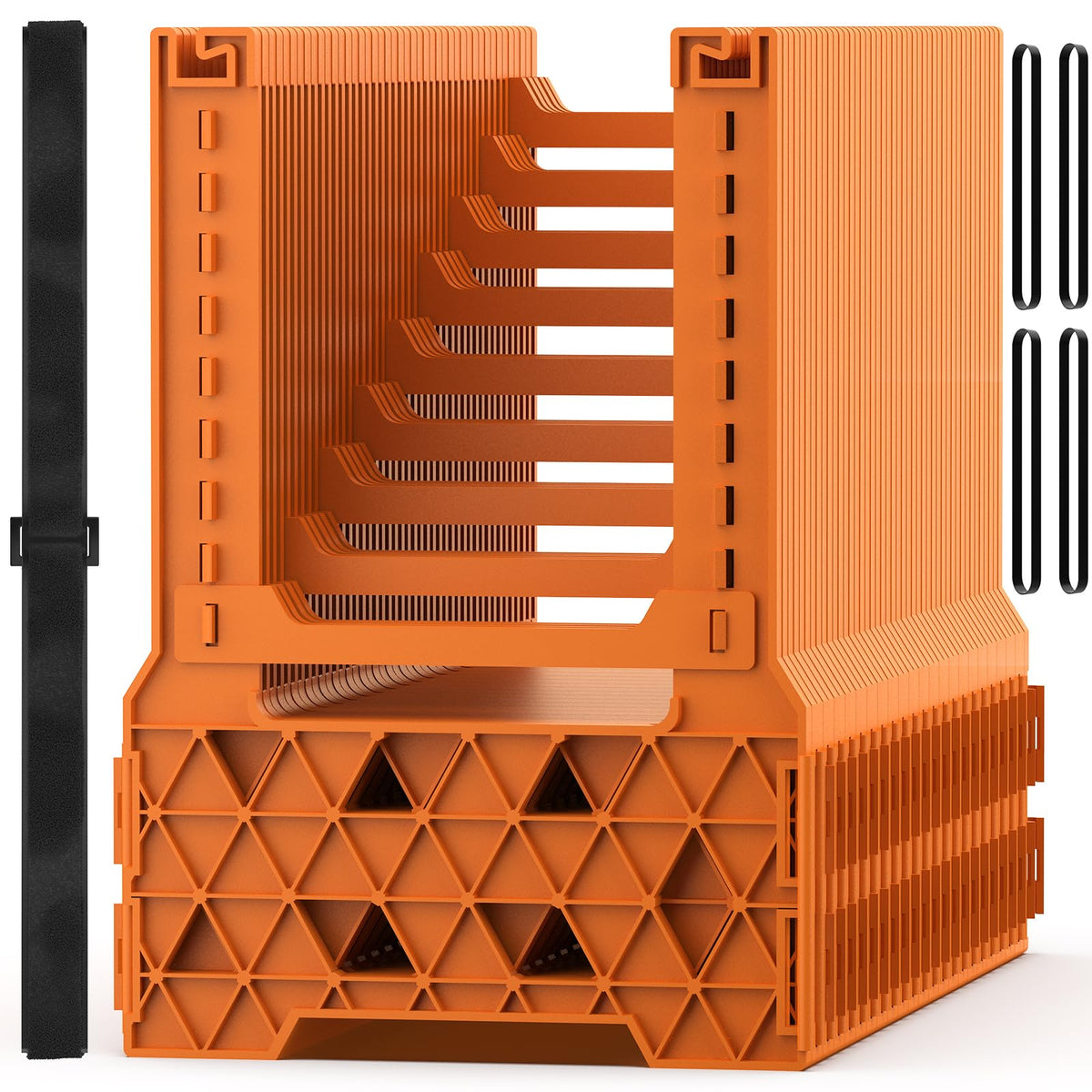 WELLUCK front view of support showing ready-to-use design and bright color for safety