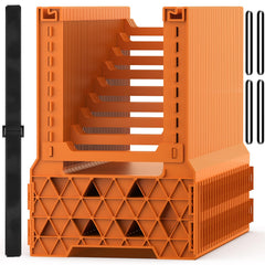 WELLUCK front view of support showing ready-to-use design and bright color for safety