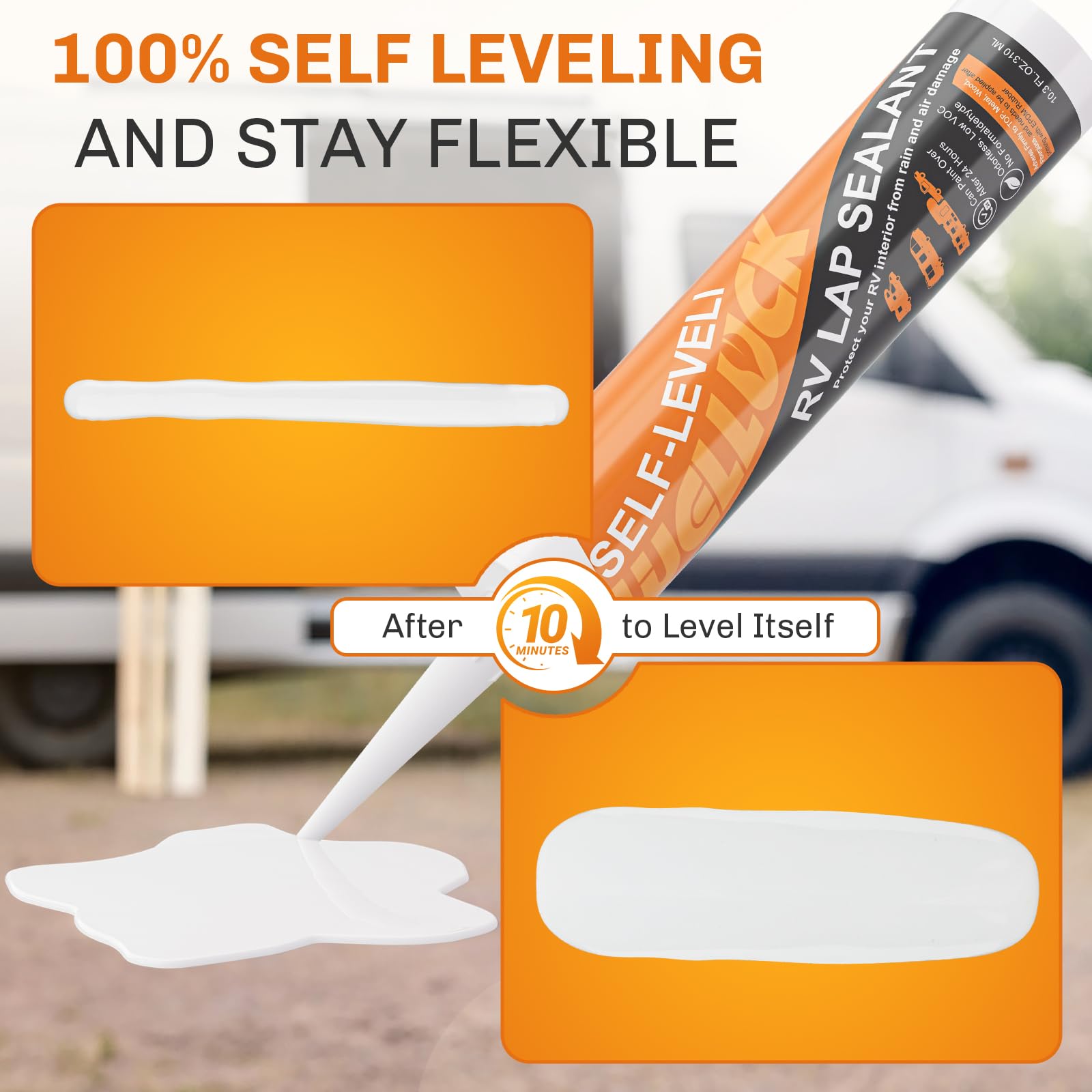 WELLUCK sealed roof vent with white caulk illustrating leak protection and weather resistance