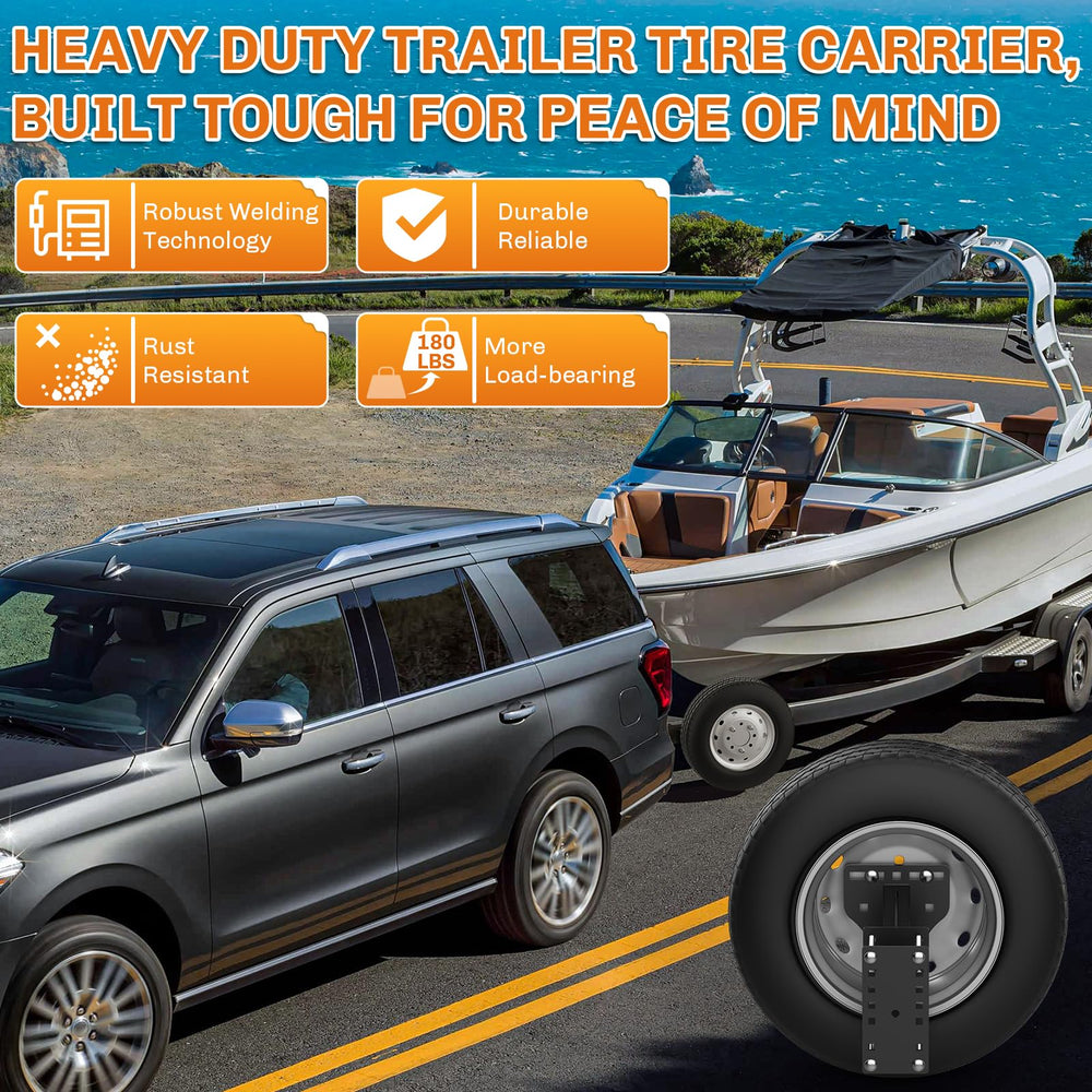 WELLUCK security cable threaded through tire adding theft protection