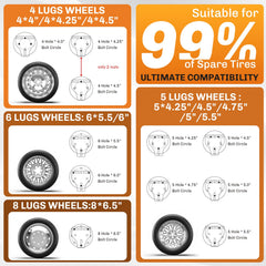 WELLUCK side profile with spare tire illustrating stable road hold