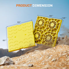 WELLUCK top cap and block detail showing smooth tire contact for safer leveling